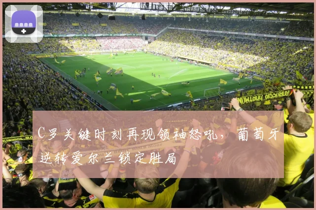 C罗关键时刻再现领袖怒吼，葡萄牙逆转爱尔兰锁定胜局